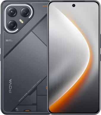 Tecno Pova 7 Ultra 256 GB Hafıza 8 GB Ram 6.67 inç 108 MP Çift Hatlı AMOLED Ekran Android Akıllı Cep Telefonu Siyah
