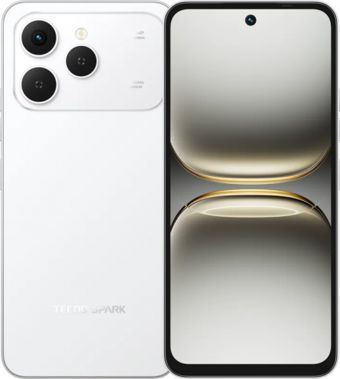 Tecno Spark 40 128 GB Hafıza 6 GB Ram 6.67 inç 50 MP Çift Hatlı LCD Ekran Android Akıllı Cep Telefonu Beyaz