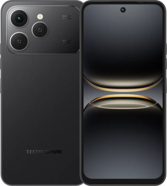 Tecno Spark 40 256 GB Hafıza 4 GB Ram 6.67 inç 50 MP Çift Hatlı LCD Ekran Android Akıllı Cep Telefonu Siyah