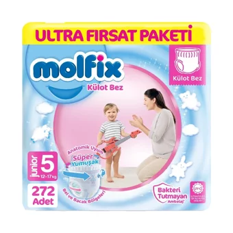 Molfix Junior 5 Numara Külot Bebek Bezi 4x68 Adet
