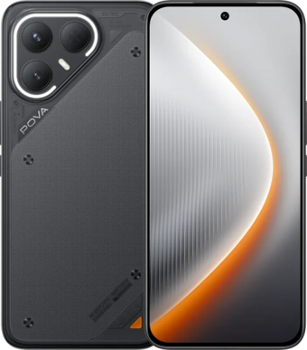 Tecno Pova 7 Pro 256 GB Hafıza 12 GB Ram 6.78 inç 64 MP Çift Hatlı AMOLED Ekran Android Akıllı Cep Telefonu Siyah