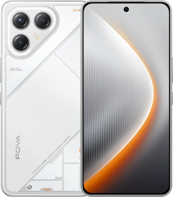 Tecno Pova 7 Ultra 256 GB Hafıza 8 GB Ram 6.67 inç 108 MP Çift Hatlı AMOLED Ekran Android Akıllı Cep Telefonu Beyaz