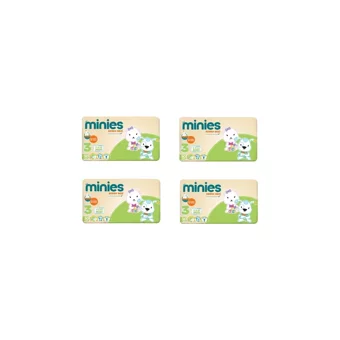 Minies Midi 3 Numara Bantlı Bebek Bezi 4x50 Adet