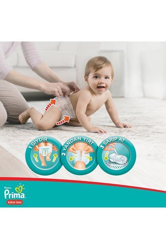 Prima Ekonomik Paket 6 Numara Külot Bebek Bezi 34 Adet