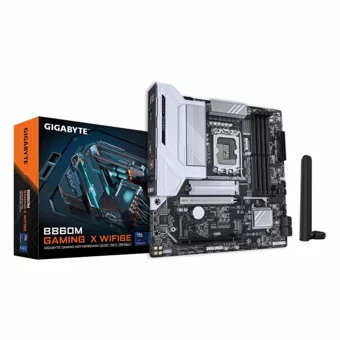 GIGABYTE B860M GAMING X WIFI6E LGA1851 DDR5 7200MHz(OC) PCIe 5.0 M.2 WiFi 6E 2.5GbE LAN mATX Gaming Anakart