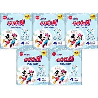 Goon Mutlu Bebek Maxi 4 Numara Cırtlı Bebek Bezi 160 Adet