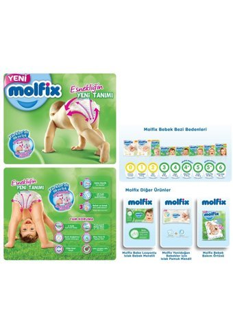 Molfix 3D Maxi Plus 4 Numara Cırtlı Bebek Bezi 156 Adet