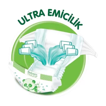 Molfix Bebem Natural Junior 5 Numara Organik Cırtlı Bebek Bezi 144 Adet