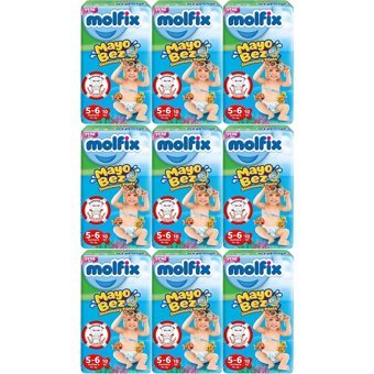 Molfix Swimming Pants 5-6 Numara Mayo Bebek Bezi 9x90 Adet