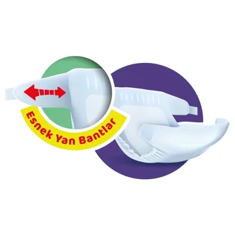 Kanz Ultra-Dry Yenidoğan Yenidoğan Cırtlı Bebek Bezi 40 Adet