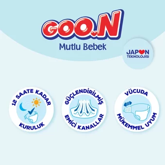 Goon Mutlu Bebek 3 Numara Cırtlı Bebek Bezi 400 Adet
