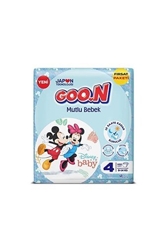 Goon Mutlu Bebek 4 Numara Cırtlı Bebek Bezi 100 Adet