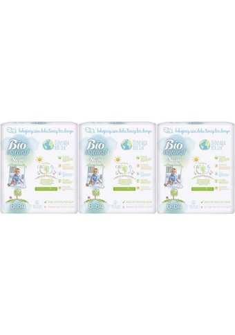 Sleepy Bio Natural 6 Numara Organik Cırtlı Bebek Bezi 3x64 Adet