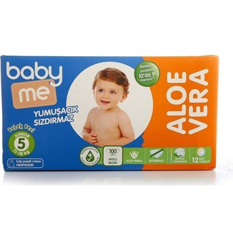 Baby&Me Aloe Vera Junior 5 Numara Cırtlı Bebek Bezi 100 Adet