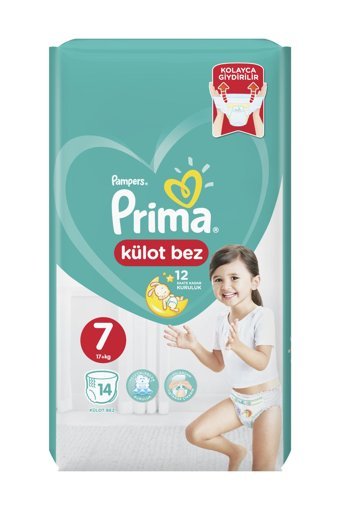 Prima 7 Numara Külot Bebek Bezi 14 Adet