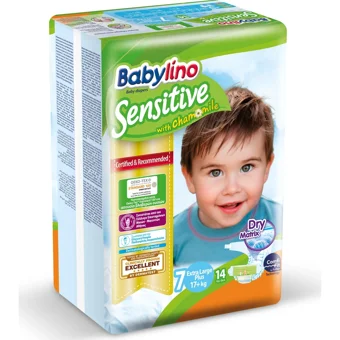 Babylino Sensitive XL 7 Numara Cırtlı Bebek Bezi 14 Adet