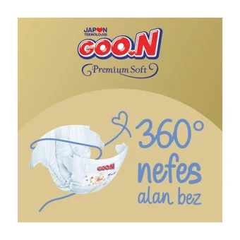 Goon Premium Soft 2 Numara Cırtlı Bebek Bezi 184 Adet