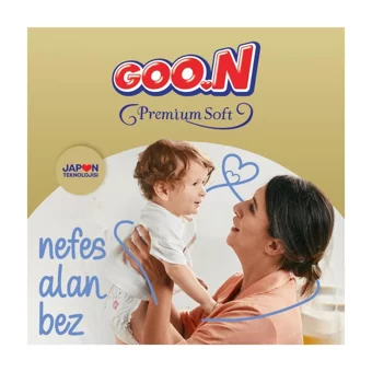 Goon Premium Soft 2 Numara Cırtlı Bebek Bezi 184 Adet