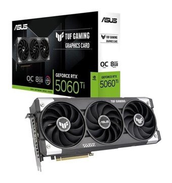 ASUS TUF-RTX5060TI-O8G-GAMING-NVIDIA-GEFORCE-RTX 5060 TI-8G-8GB GDDR7-128bit-OC-HDMI-3xDP-RGB-DLSS4 EKRAN KARTI