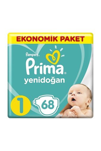 Prima Yenidoğan 1 Numara Göbek Oyuntulu Cırtlı Bebek Bezi 272 Adet