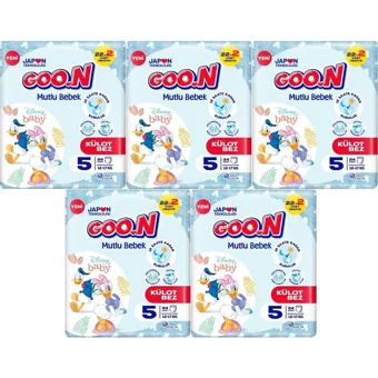 Goon Mutlu Bebek Junior 5 Numara Külot Bebek Bezi 120 Adet