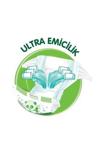 Bebem Natural Doğa Özleri 6 Numara Organik Cırtlı Bebek Bezi 160 Adet