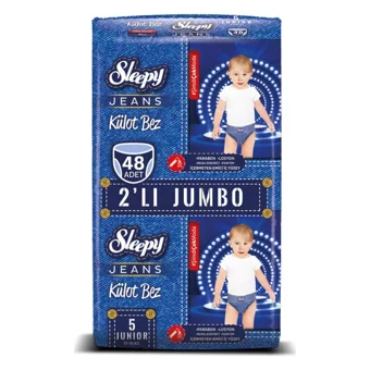Sleepy Jeans 5 Numara Külot Bebek Bezi 2x24 Adet