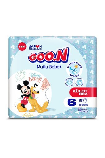 Goon Mutlu Bebek 6 Numara Külot Bebek Bezi 4x20 Adet