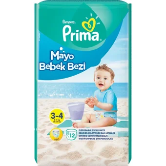 Prima 3 Numara Mayo Bebek Bezi 2x12 Adet