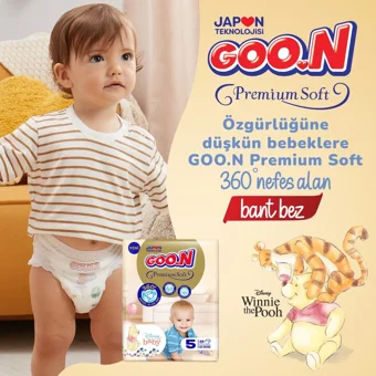 Goon Premium Soft 4 Numara Bantlı Bebek Bezi 136 Adet