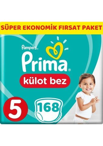 Prima Junior 5 Numara Külot Bebek Bezi 168 Adet