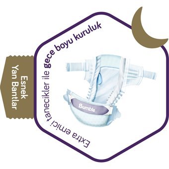 Bumble Jumbo Paket Maxi Plus 4 + Numara Cırtlı Bebek Bezi 56 Adet