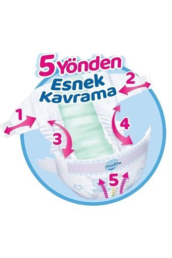 Molfix Junior 5 Numara Cırtlı Bebek Bezi 390 Adet