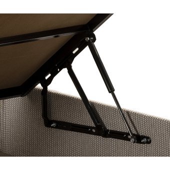 Niron Yatak Luna 100x200 cm Başlıklı Yataklı Sandıklı Tek Kişilik Baza Seti Gri
