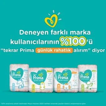 Prima Günlük Rahatlık 6 Numara Cırtlı Bebek Bezi