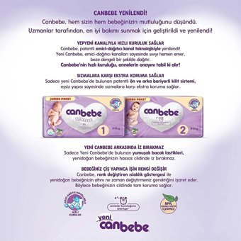Canbebe Midi Mini Fırsat Paket 3 Numara Bantlı Bebek Bezi 3x69 Adet