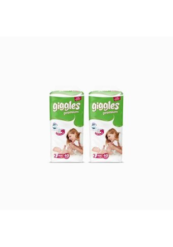 Giggles Premium Mini 2 Numara Cırtlı Bebek Bezi 80 Adet