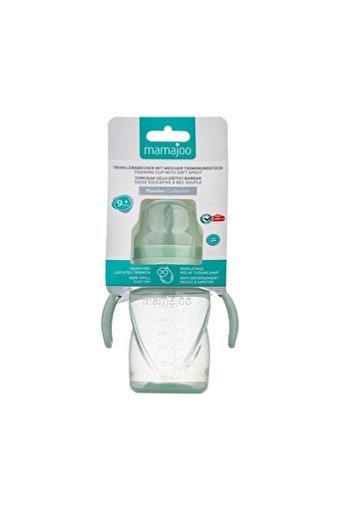 Mamajoo Akıtmaz Kulplu 9+ Ay 270 ml Alıştırma Bardağı Yeşil