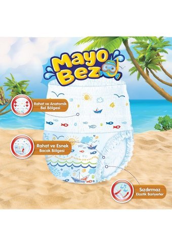 Molfix Swimming Pants 5-6 Numara Mayo Bebek Bezi 2x10 Adet