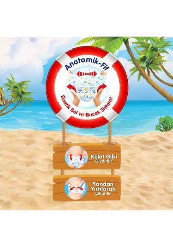 Molfix Swimming Pants 5-6 Numara Mayo Bebek Bezi 2x10 Adet
