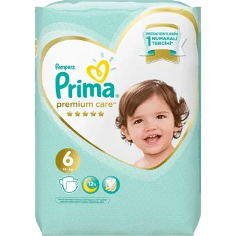 Prima Premium Care 6 Numara Cırtlı Bebek Bezi 168 Adet