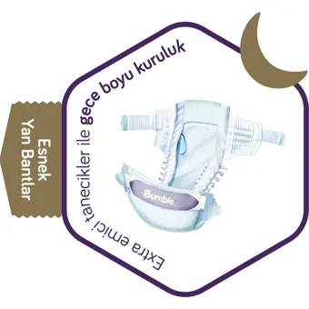 Bumble İkiz Paket 4 Numara Cırtlı Bebek Bezi 4x36 Adet