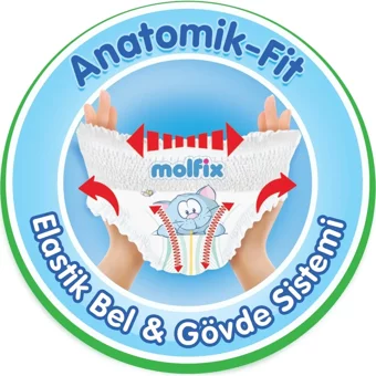 Molfix Maxi 4 Numara Göbek Oyuntulu Külot Bebek Bezi 228 Adet