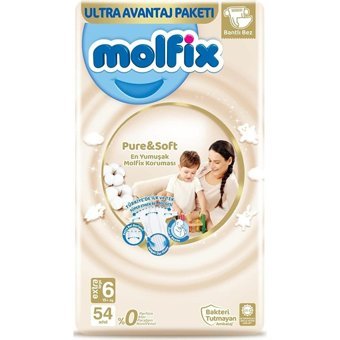Molfix Pure & Soft 6 Numara Cırtlı Bebek Bezi 108 Adet