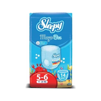 Sleepy 6 Numara Organik Mayo Bebek Bezi 3x42 Adet