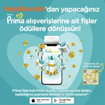 Prima Aktif Bebek 3 Numara Cırtlı Bebek Bezi 2x92 Adet