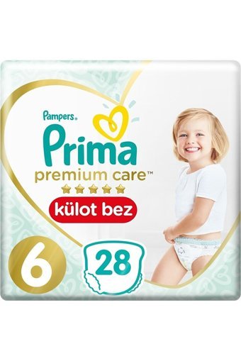 Prima Premium Care 6 Numara Külot Bebek Bezi 8x28 Adet
