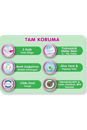 Molfix 3D Ekstra Emici 5 + Numara Cırtlı Bebek Bezi 132 Adet