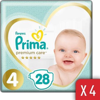 Prima Premium Care 4 Numara Cırtlı Bebek Bezi 112 Adet