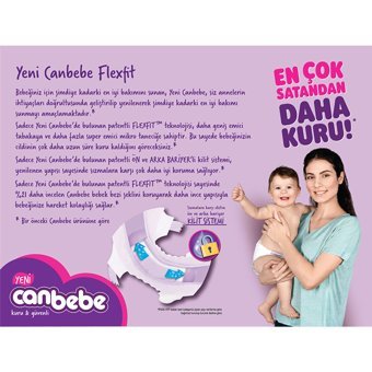 Canbebe 7 Numara Bantlı Bebek Bezi 160 Adet